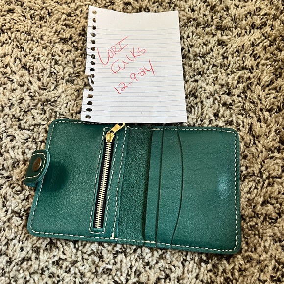 Portland leather mini bi fold wallet - Picture 3 of 3